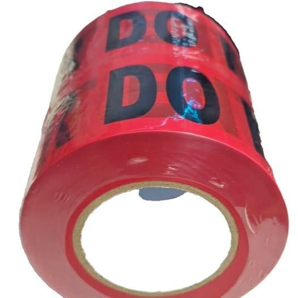 Halloween Decorations - Red Danger Do Not Enter Tape 3"x1000 Ft. Roll x 2 rolls - Picture 7 of 9